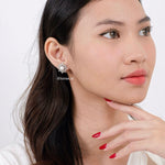 DAIVA | Raya - Zirconia Pearl Earrings