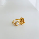 EUNICE | Everyday - Gold Plated Flower Ring