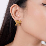 CASSIDY Coquette Bow Earrings - Gold Plated