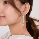ALBA | Wedding Collection - Zirconia Dangle Stud Earrings