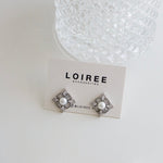 FAYE | Wedding Collection - Zirconia Pearl Stud Earrings