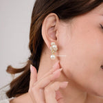 MACY | Wedding Collection - Zirconia Flower Dangle Earrings