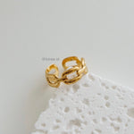 TAYLOR | Everyday - Gold Plated Adjustable Chain Ring