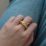 GION | Everyday - Gold Plated Pastry Chubby Ring