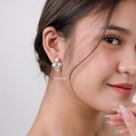 PAIGE | Wedding Collection - Zirconia Pearl Stud Earrings