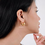 RUKA | Lunar - Gold Plated Hoop Earrings