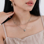 AMIA | Valentine - Gold Plated Heart Double Layer Necklace