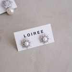 DAIVA | Raya - Zirconia Pearl Earrings