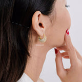 GEMMA Hoop Earrings - Gold Plated