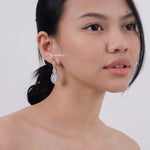 MIRAE | Wedding - Zirconia Teardrop Earrings