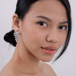 GARNET | Wedding - Zirconia Drop Earrings