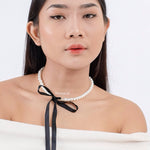 Isadora Coquette Bow Pearl Necklace