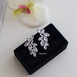 LARISSA Zirconia Stud Earrings - Wedding