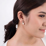 CALISTA | Wedding - Zirconia Pearl Earrings