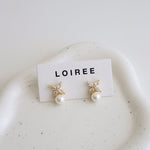 CALISTA | Wedding - Zirconia Pearl Earrings