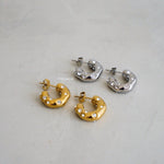 BENSON Round Hoop Earrings - Gold Plated