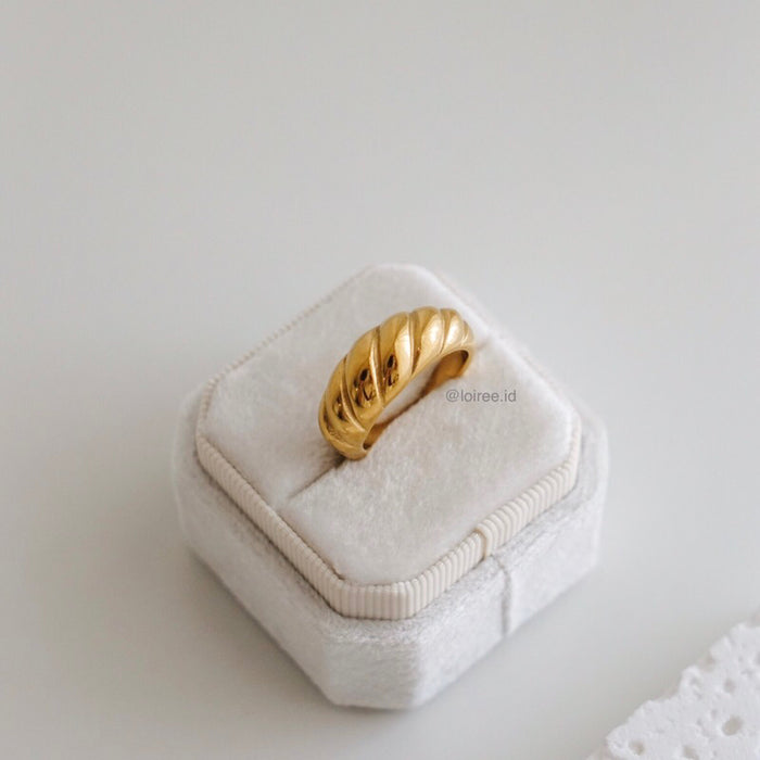 GION | Everyday - Gold Plated Pastry Chubby Ring