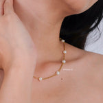TYRA | Everyday - Gold Plated Freshwater Pearl Chain Necklace