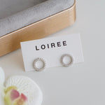 MONA | Wedding Collection - Zirconia Round Stud Earrings