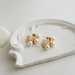 YURI | Lunar - Gold Plated Pearl Earrings