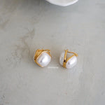 ASTON Big Square Earrings - Gold Plated