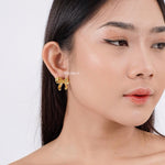CASSIDY Coquette Bow Earrings - Gold Plated