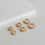 SKYE | Everyday - Gold Plated Zirconia Huggies Hoop Earrings