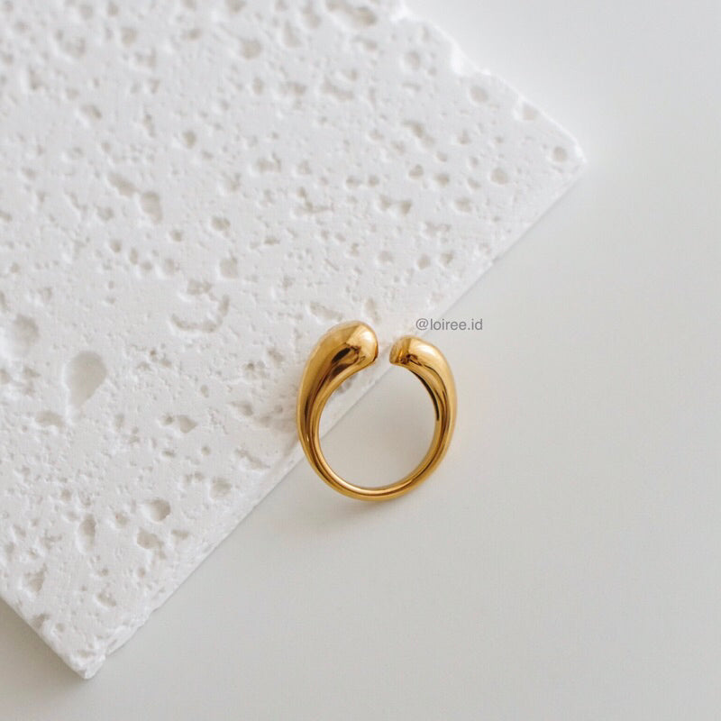 LIAM | Everyday - Gold Plated Adjustable Chunky Ring