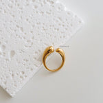 LIAM | Everyday - Gold Plated Adjustable Chunky Ring