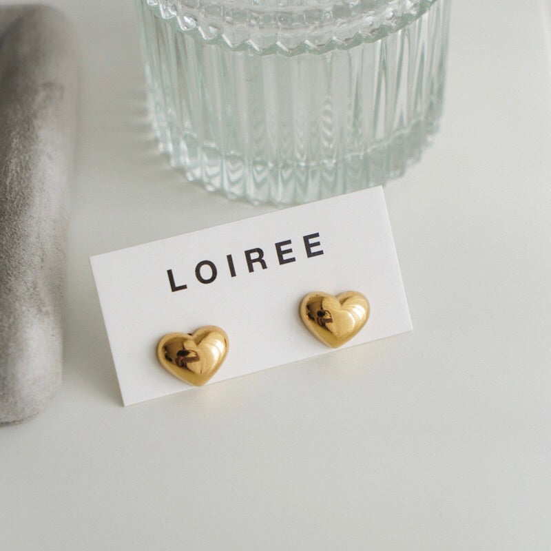 AMOR | Everyday - Gold Plated Heart Earrings
