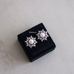 DAIVA | Raya - Zirconia Pearl Earrings