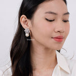 MALIKA | Raya - Zirconia Pearl Stud Earrings