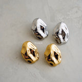 ROCKY Irregular Statement Earrings - Gold Plated