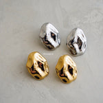 ROCKY Irregular Statement Earrings - Gold Plated