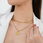 KNOX Double Layer Necklace - Gold Plated
