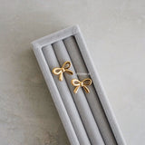 KAILANI Coquette Bow Earrings - Gold Plated