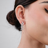 LENORA Zirconia Bridal Necklace and Earrings Set - Wedding