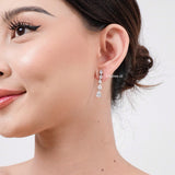 ALLEGRA Zirconia Bridal Necklace Earrings Bracelet Set - Wedding