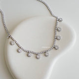 BLAIRE Zirconia Listring Bridal Necklace - Wedding