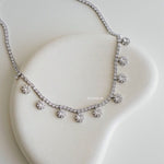 BLAIRE Zirconia Listring Bridal Necklace - Wedding