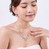 VANESSA Zirconia Bridal Necklace - Wedding