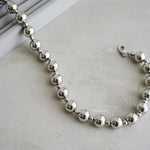BORA Silver Beads Necklace - Stainless Steel