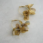 POSIE Big Flower Hoop Earrings - Gold Plated
