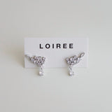 LEAH Zirconia Bridal Earrings - Wedding