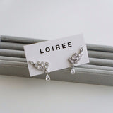 LEAH Zirconia Bridal Earrings - Wedding