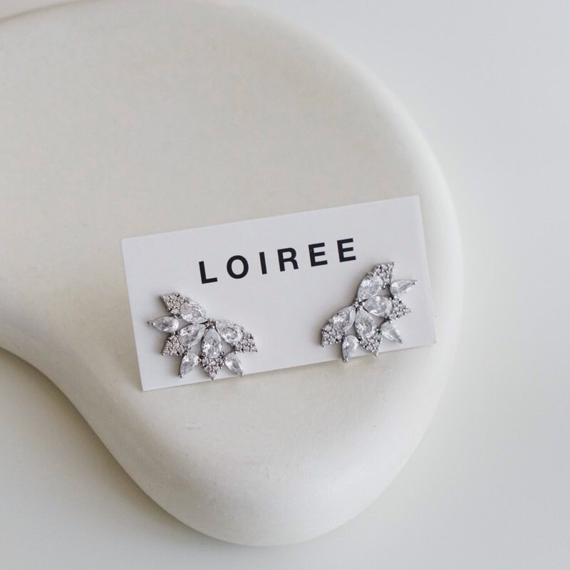HARPER Zirconia Bridal Earrings - Wedding
