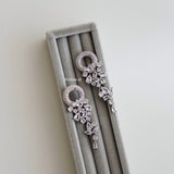 KAYLEEN Zirconia Bridal Earrings - Wedding
