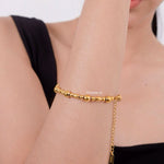 CARTER Gold Bead Bracelet - Gold Plated