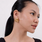 COMO Chunky Knot Earrings - Gold Plated
