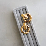 COMO Chunky Knot Earrings - Gold Plated